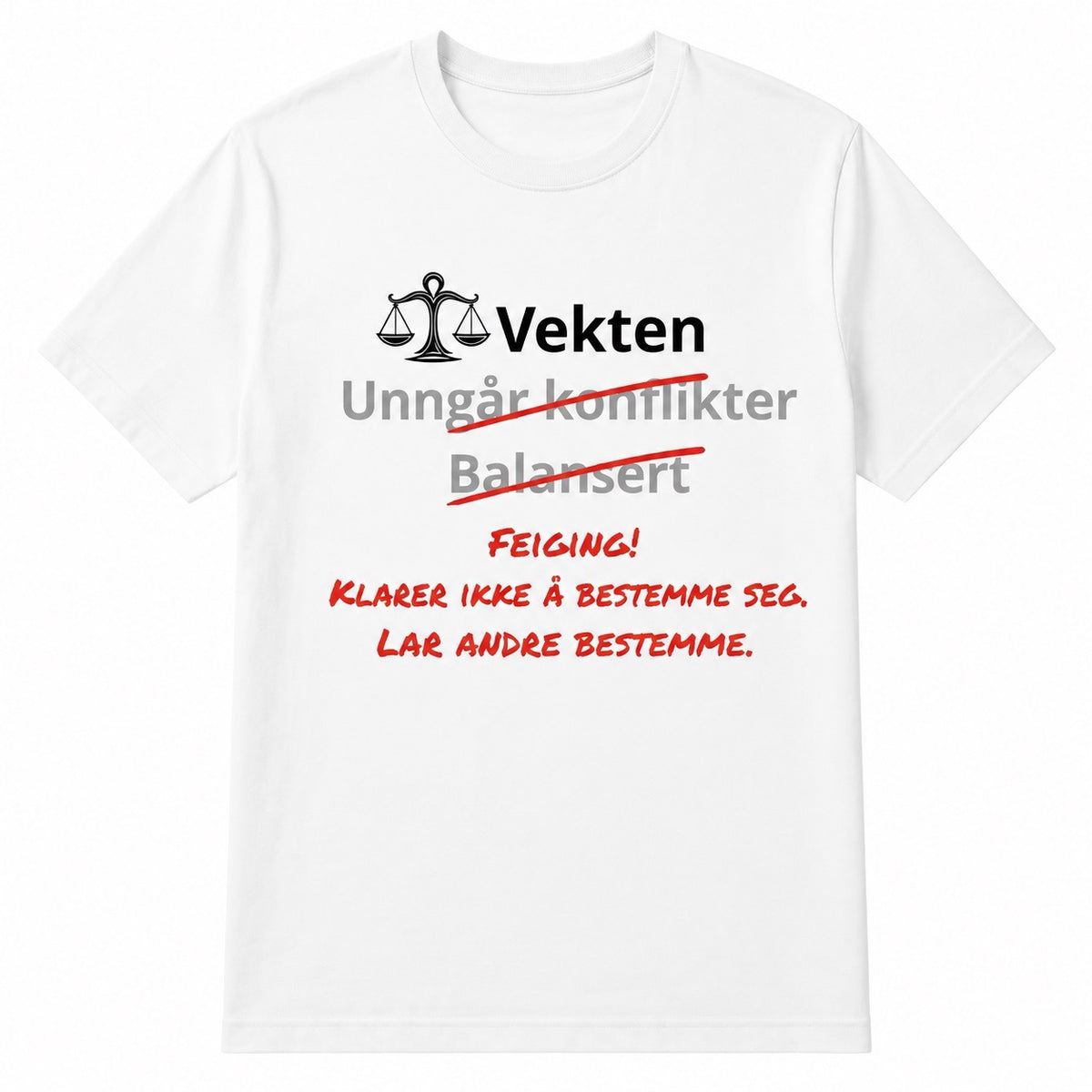 Vekten horoskop t-skjorte – Klarer ikke å bestemme seg