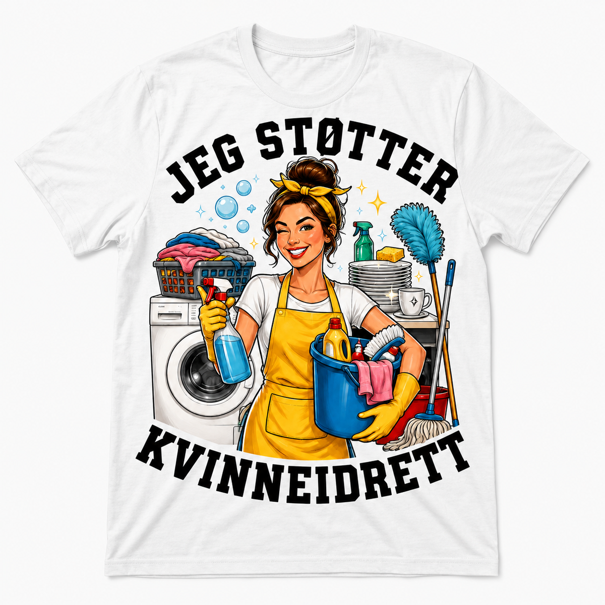 Jeg støtter kvinneidrett – Morsom t-skjorte