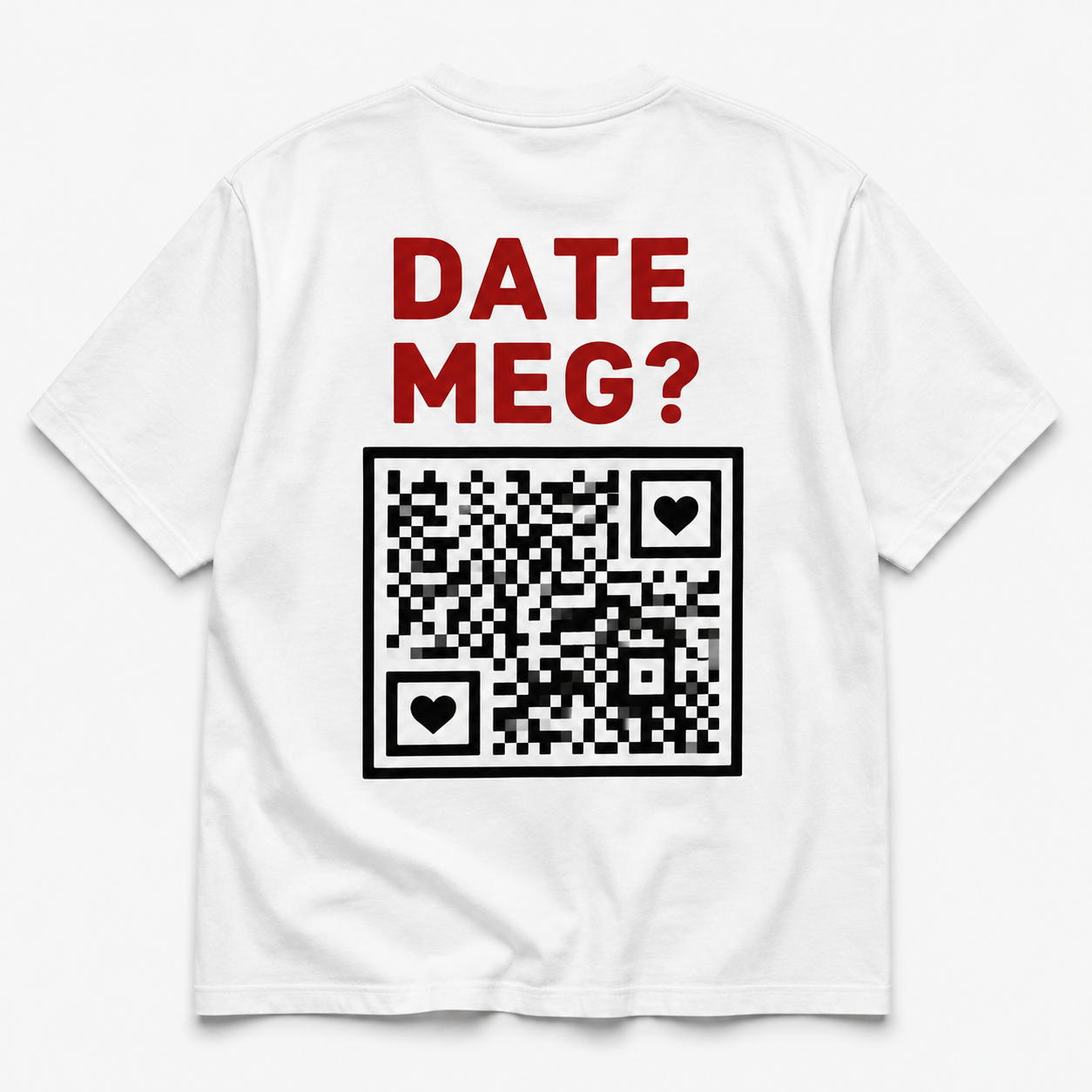 Vil du date meg? – T-skjorte med QR-kode