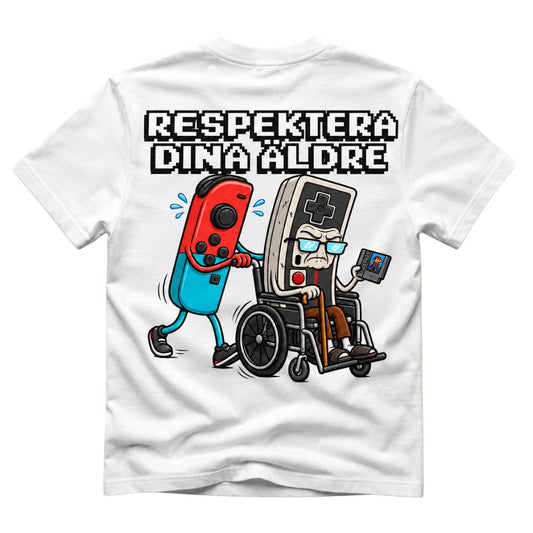 Respektera dina äldre – Retro gaming T-shirt