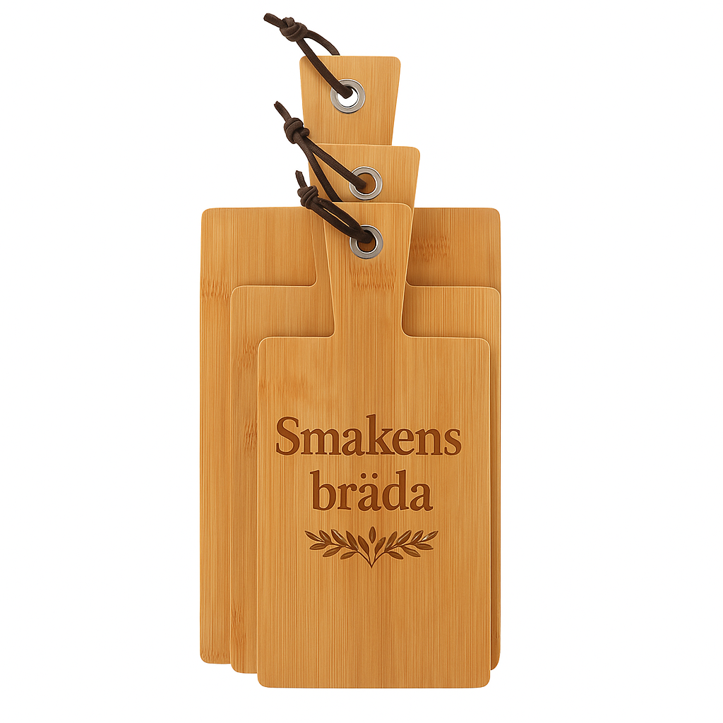Skärbrädor Bambu 3-p