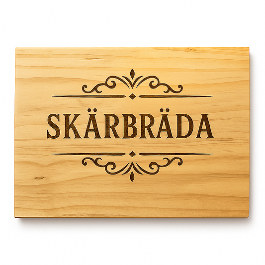 Skärbräda Furu - 38x26 cm