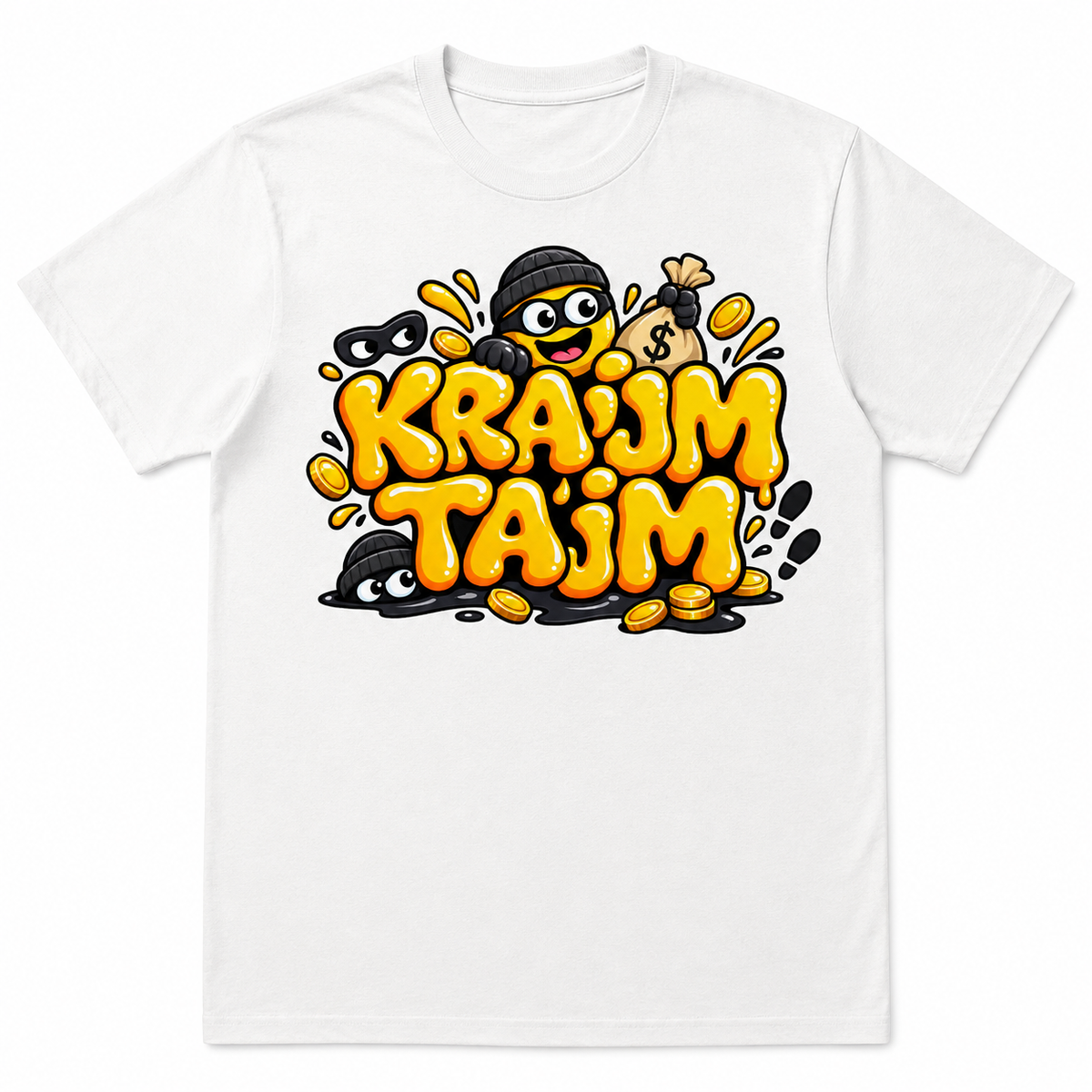 Krajm Tajm – Rolig t-shirt med humor