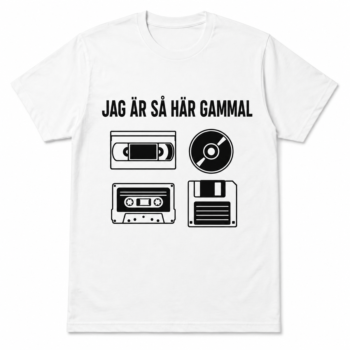 Jag är så här gammal – Retro T-shirt