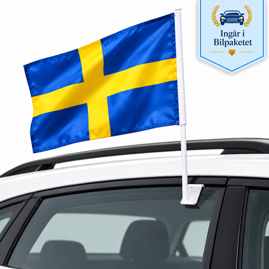 Bilflagga till studenten – för sidofönster