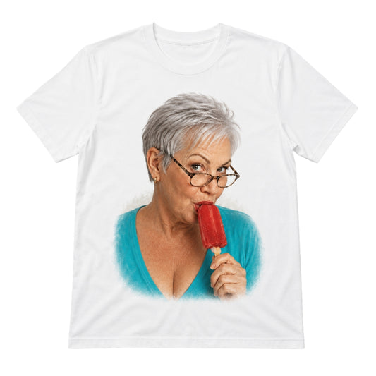Old Lady with an Ice Lolly – Funny T-shirt