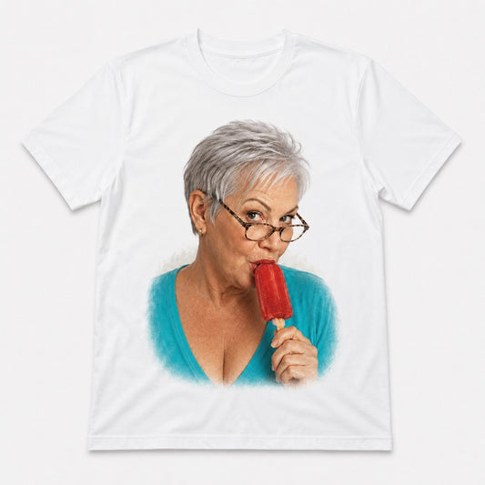 Tante med is – Sjov t-shirt