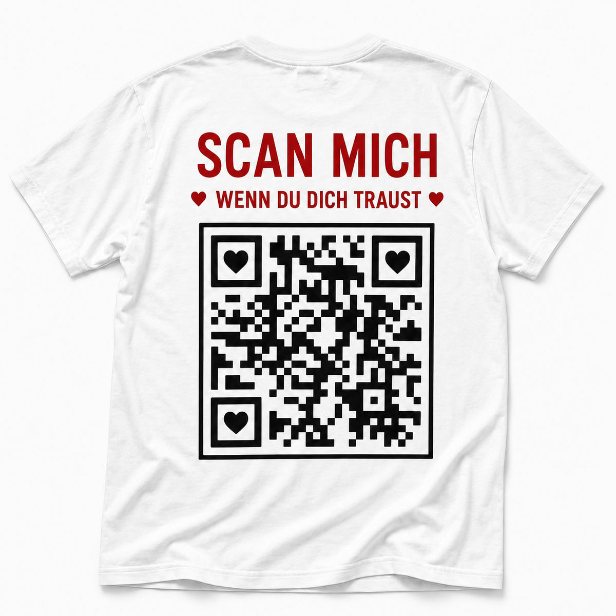Scann mich, wenn du dich traust – T-Shirt mit QR-Code