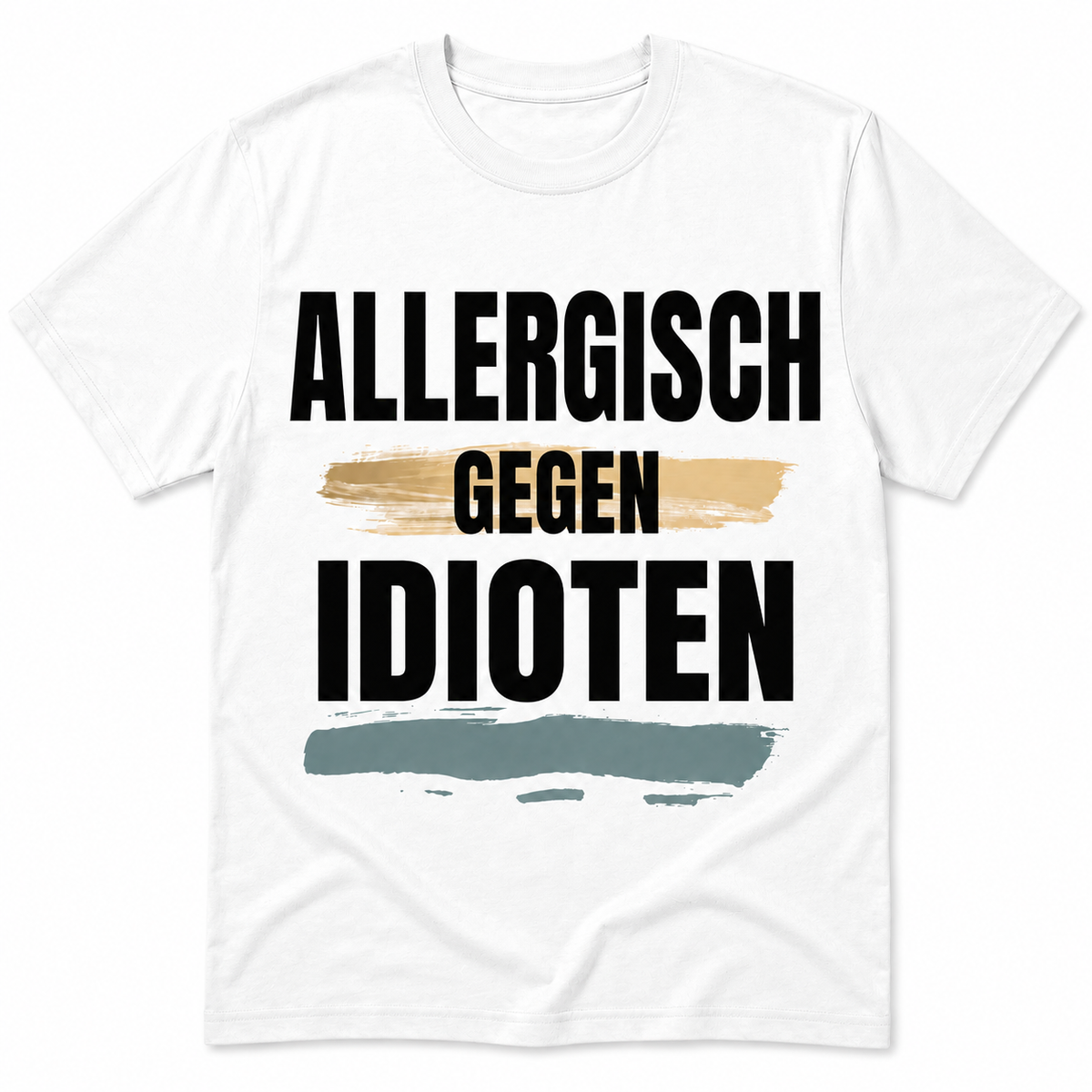 Allergisch gegen Idioten – Lustiges T-Shirt (mehrere Varianten)