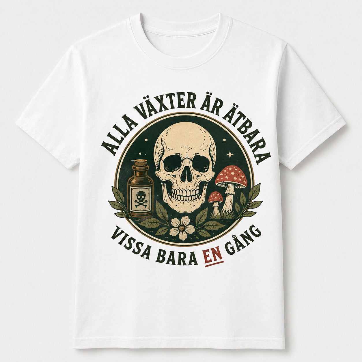 Alla växter är ätbara – Rolig t-shirt