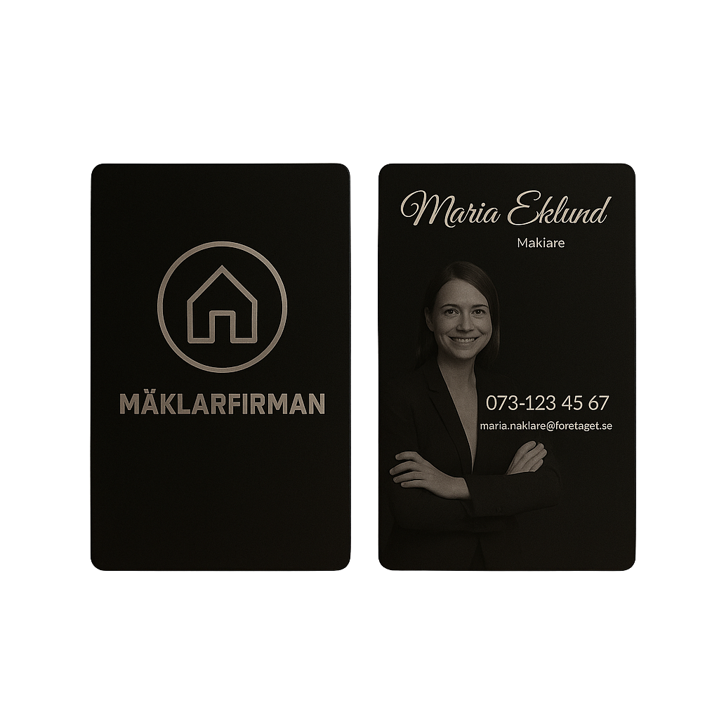 Visitkort Premium - Aluminium